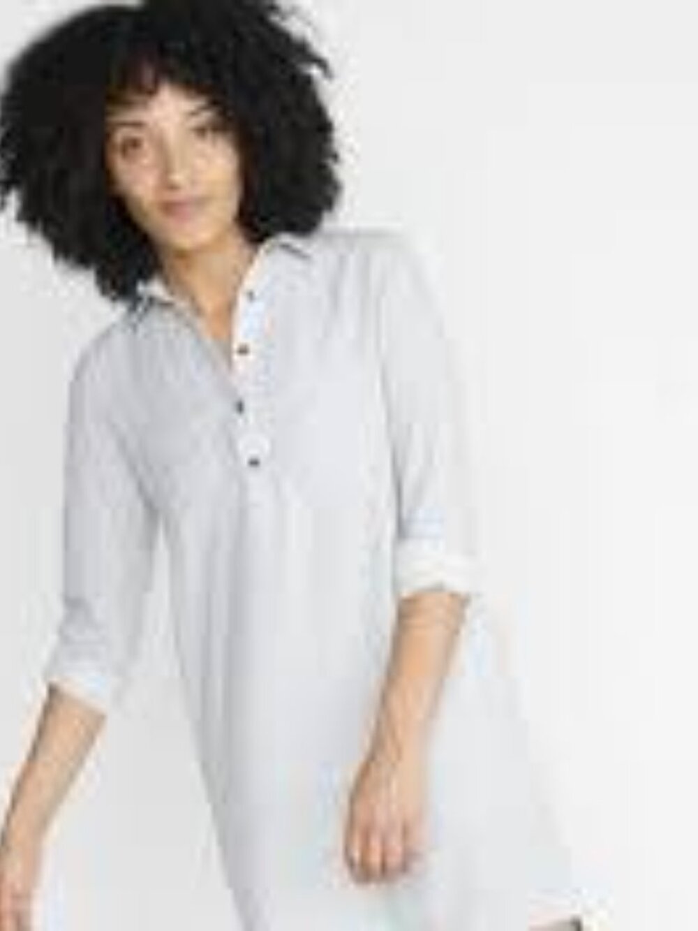 Marine Layer Gray Henley Shirt Dress (Size XS)